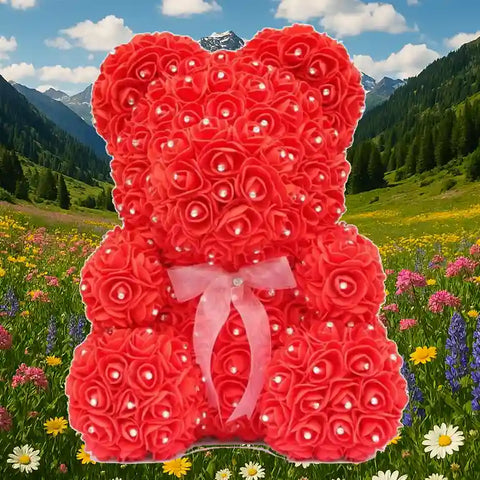 Ourson en rose