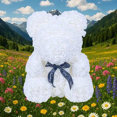 Ours en Fleur Blanc