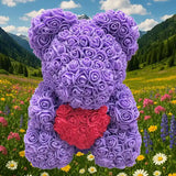 Ours en rose artificielle