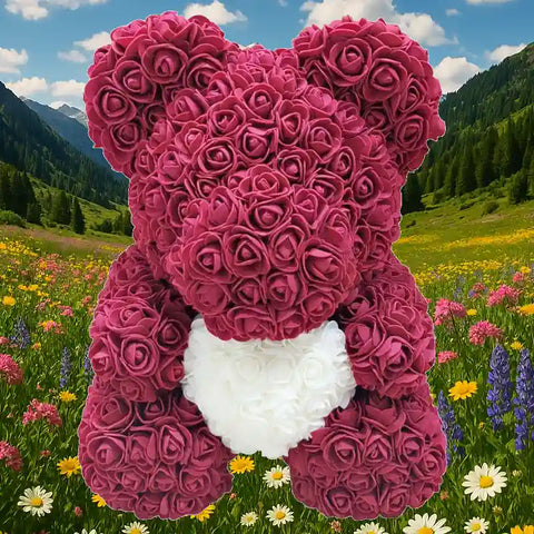Ours en Rose avec Coeur